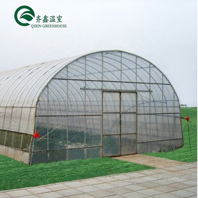 Serre à feuille de polycarbonate commerciale à longue portée à une seule couche pour l'agriculture